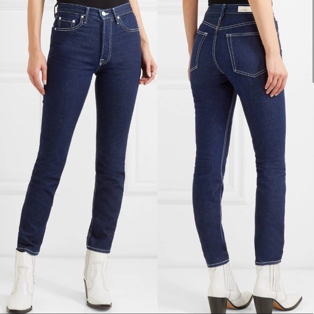 Grlfrnd | Karolina Skinny Leg High Waist In Hello Again Dark Wash